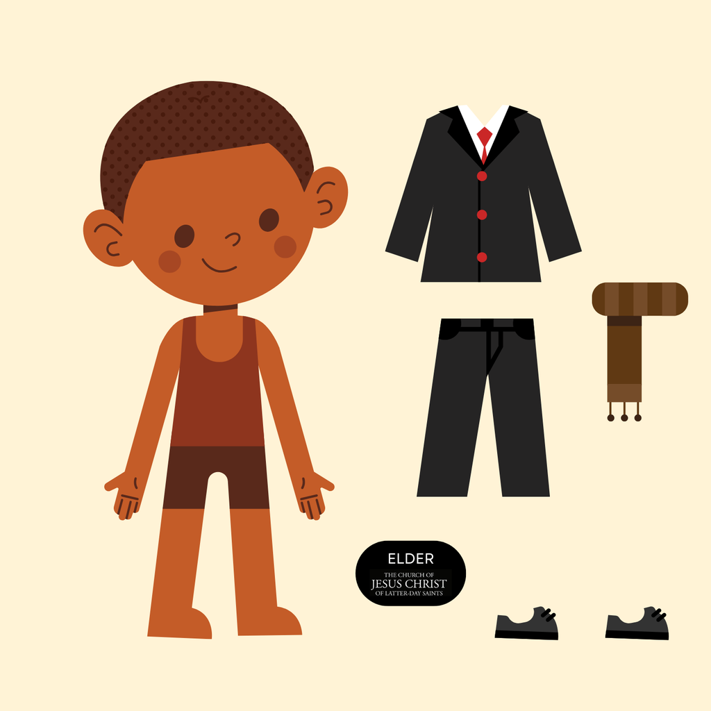 Personalized LDS Missionary Dress-Up Printable for Kids