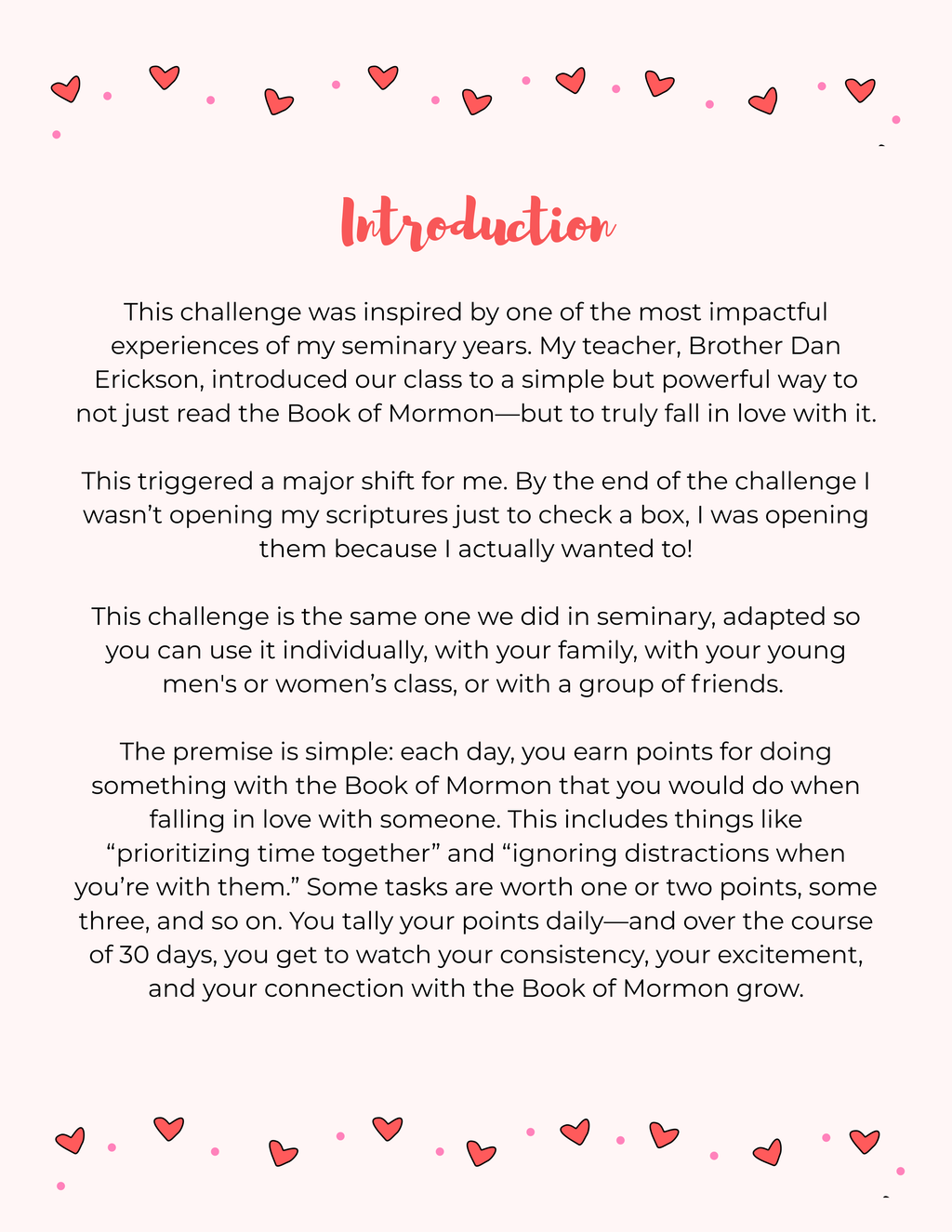 Fall in Love with the Book of Mormon Challenge