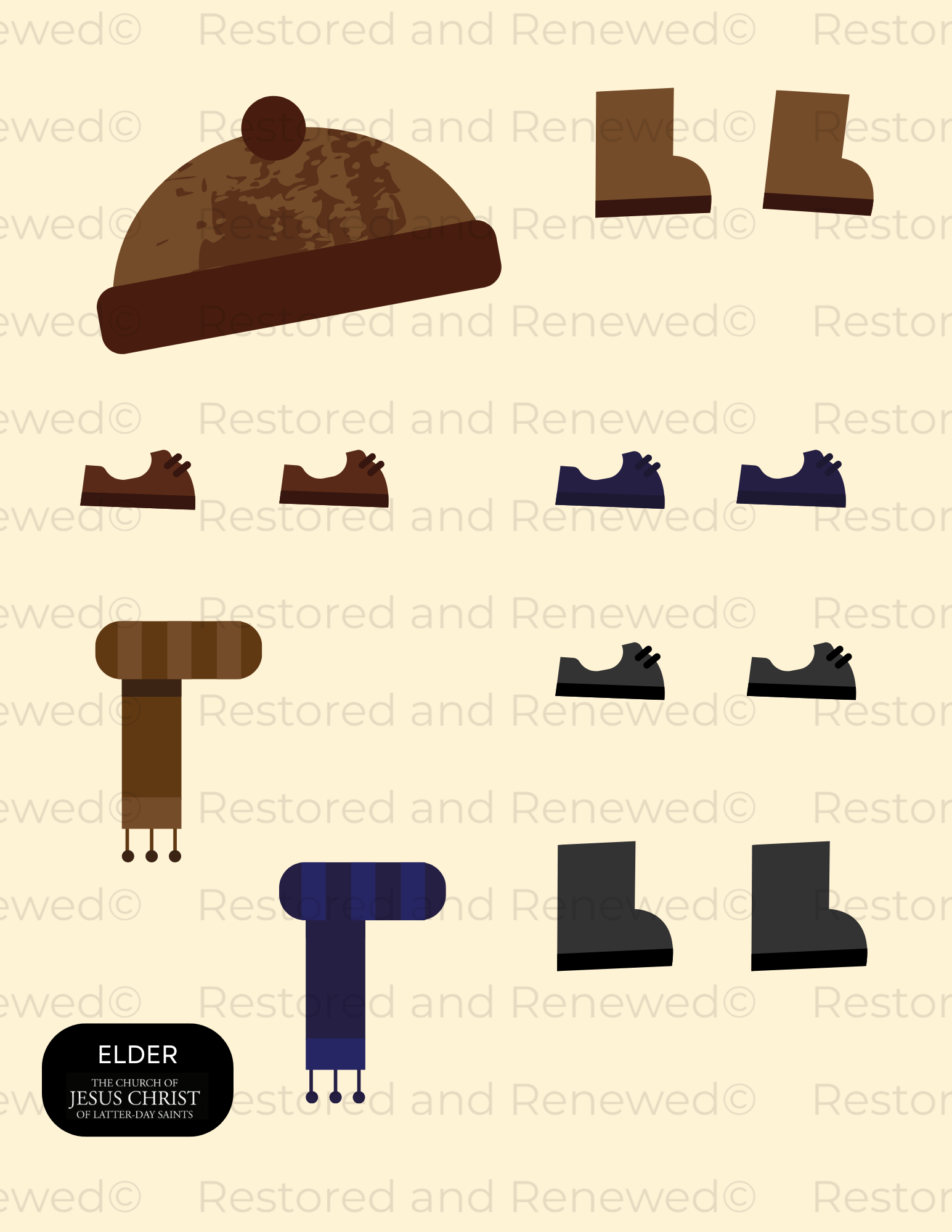 Personalized LDS Missionary Dress-Up Printable for Kids